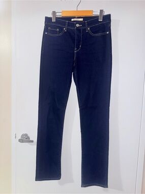 Levi's Dark Blue Straight Leg Women's Jeans
